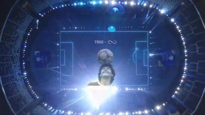 Mirá el homenaje a Diego Maradona previo al debut argentino