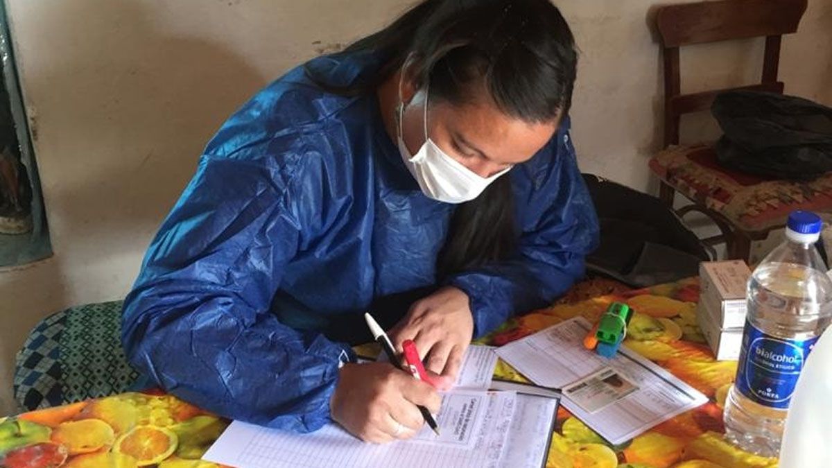 Personal de La Cumbrecita vacunó contra el coronavirus en Alto del Chicharrón.