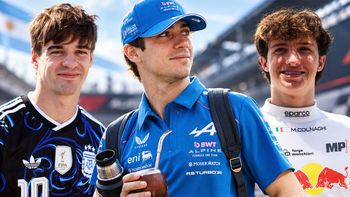 Colapinto, Varrone y Colnaghi juntos por primera vez antes del GP de Madrid