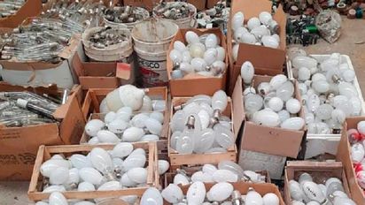 Córdoba ya recicló 83 toneladas de viejas luces de sodio del alumbrado