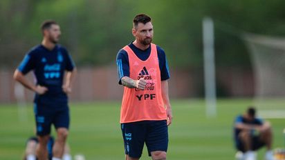 Messi avanza en su preparación para jugar ante Perú por las Eliminatorias
