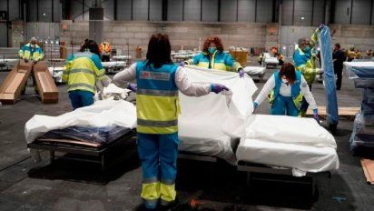 Récord de muertes en Italia y España