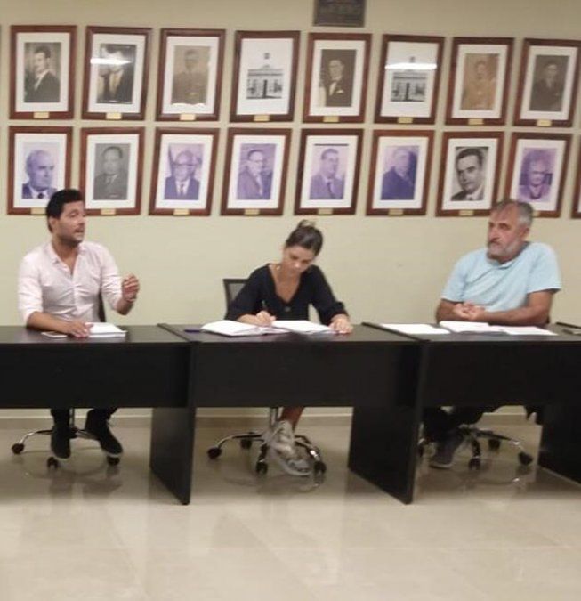 Concejales de la Unión Cívica Radical en el Concejo Deliberante de la vecina ciudad.&nbsp;