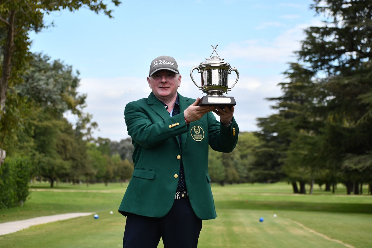 Gustavo Acosta, el &uacute;ltimo ganador de la competencia. Foto: Prensa Golf Club R&iacute;o Cuarto