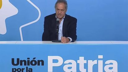 Scioli destacó la figura de Massa: 