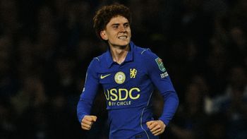 Valentín Barco convirtió su primer gol con la camiseta del Chelsea