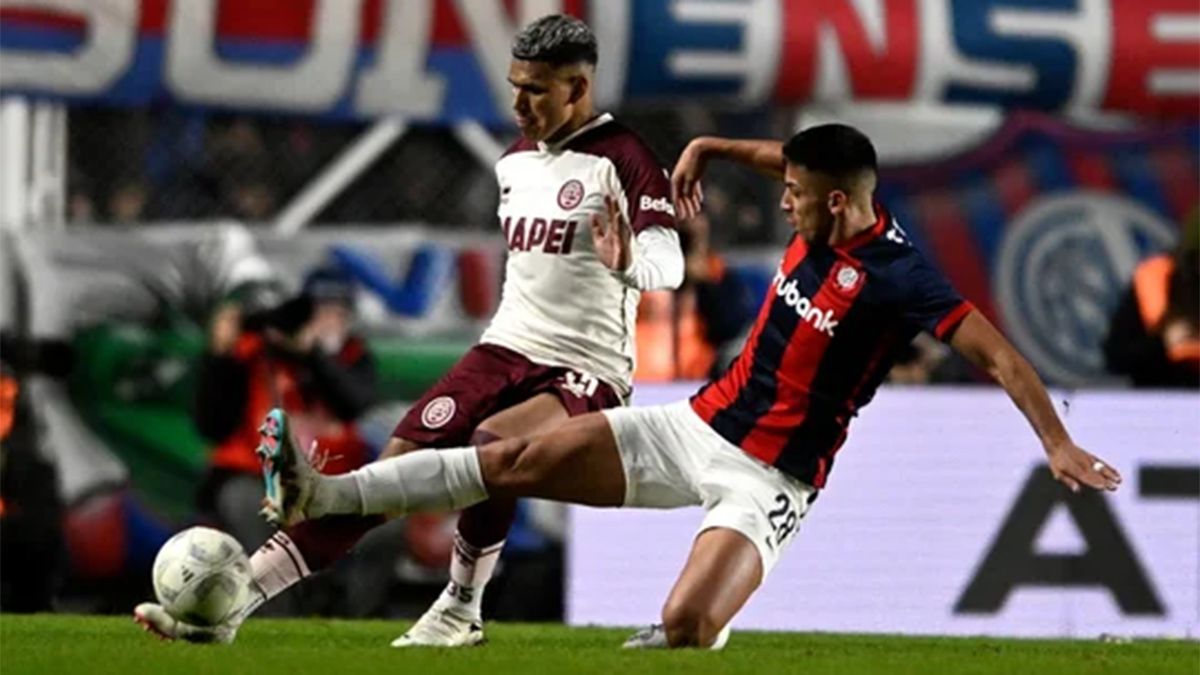 San Lorenzo y Lanús empataron 1 a 1 en el Bajo Flores por la segunda fecha de la Liga Profesional