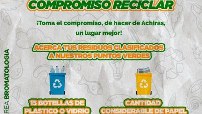 Achiras organizó un concurso para potenciar el reciclado de vidrio, plástico y papel