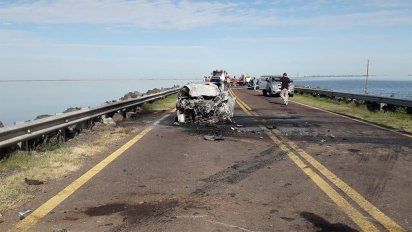 Tres muertos en un choque sobre ruta 7, a la altura de La Picasa