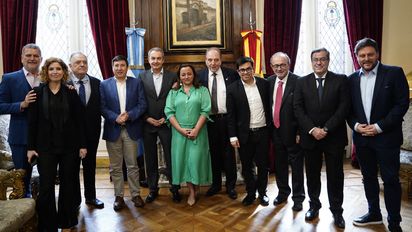Cecilia Moreau recibió al expresidente español Rodríguez Zapatero y se comprometieron con la democracia y los derechos humanos