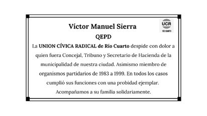 Víctor Manuel Sierra QEPD
