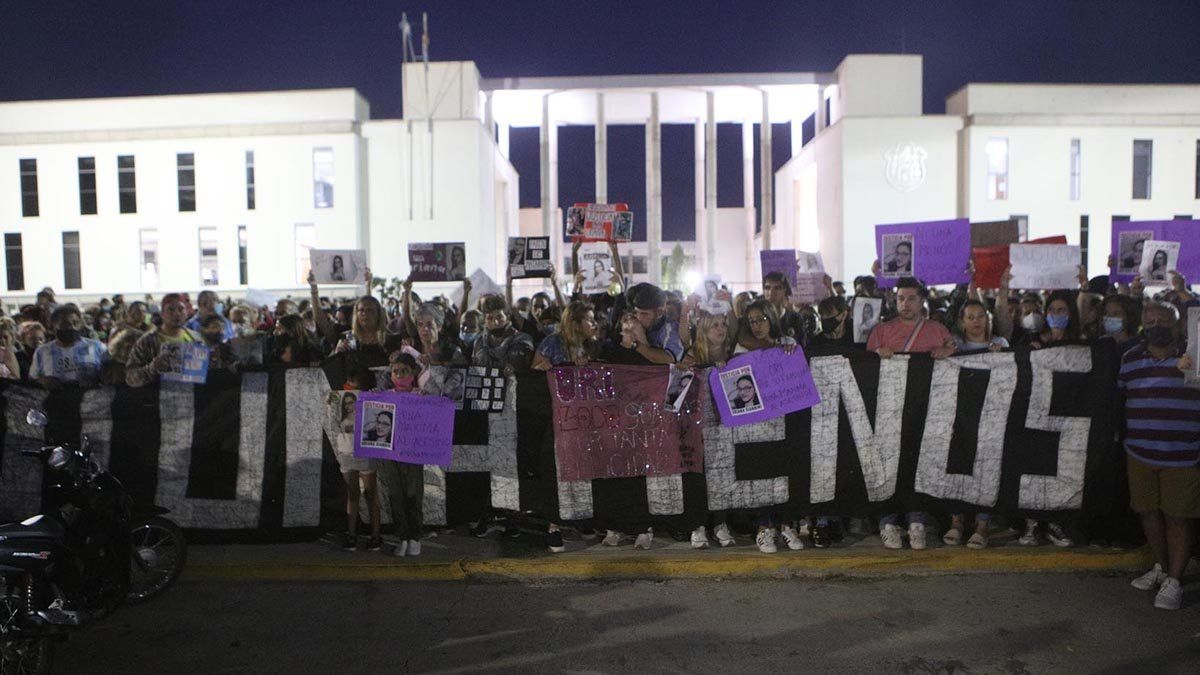 La manifestantes pidieron justicia por la joven de 20 años asesinada.