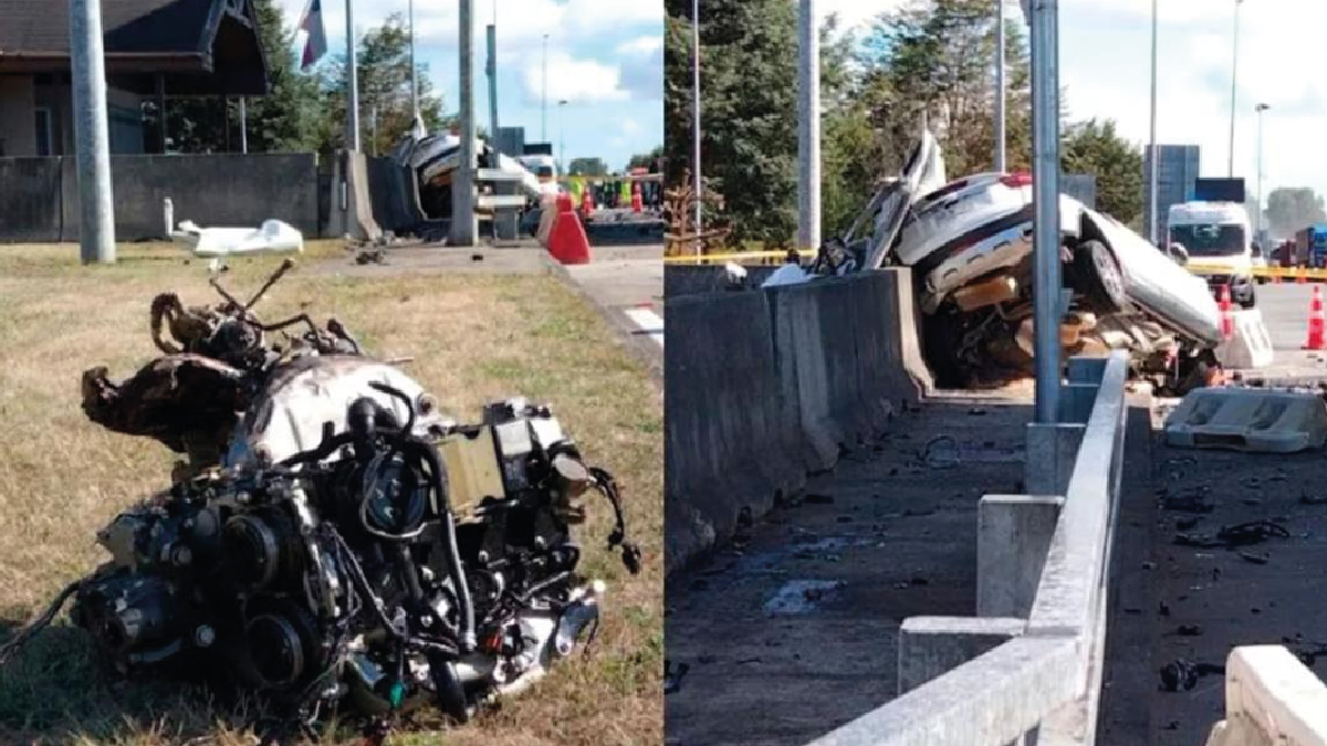 Chile: Un joven de 21años murió este jueves&nbsp;traschocar a más de 200 km/h&nbsp;con su auto contra una de las estructuras de unpeaje en la ruta que une Osorno con Puerto Montt