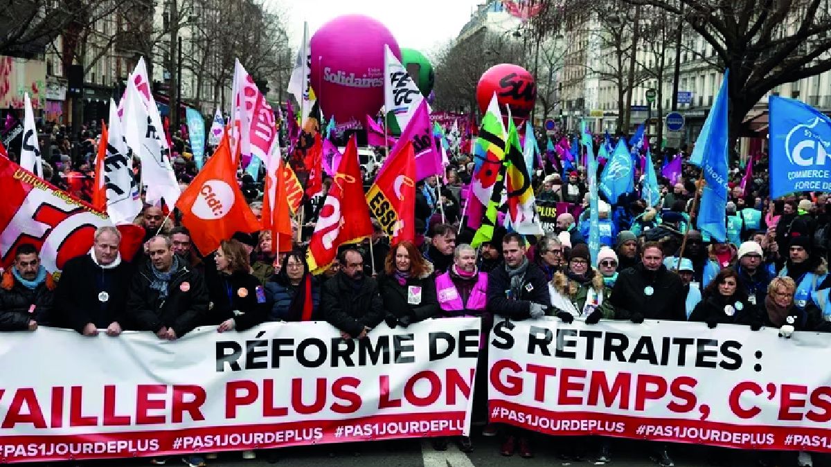 Francia: el paíseuropeo vivió hoy una jornada de protestas masivas
