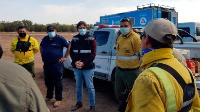 Estaban contenidos los focos de incendio dentro del territorio de la provincia