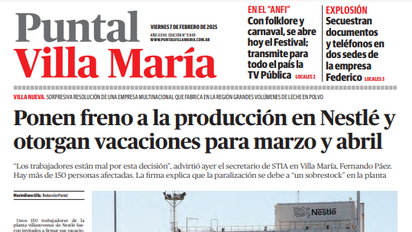 Accedé a la edición impresa de Diario Puntal Villa María
