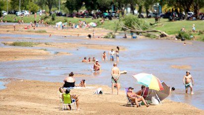 El río, una de las opciones elegidas para aplacar el calor