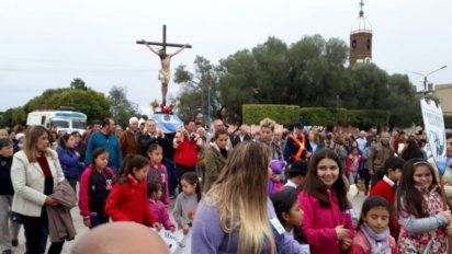Misa y procesión en el cierre de la fiesta religiosa de Reducción