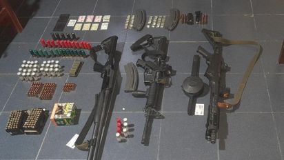 Arroyo Algodón: Secuestraron pistolas, carabinas y una escopeta con 450 cartuchos