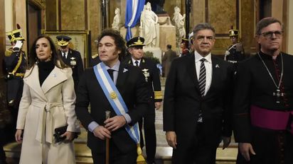 Milei participó del Tedeum por el 25 de mayo en la Catedral Metropolitana