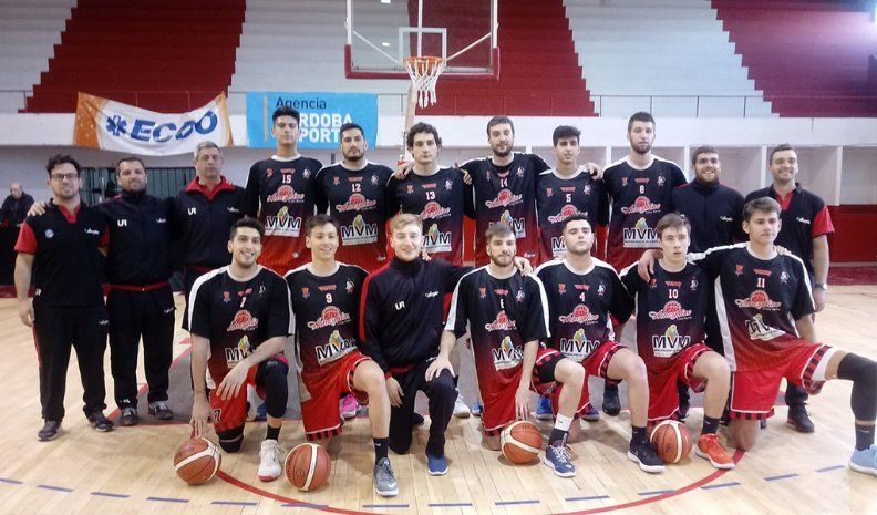 El plantel de Ameghino que debutó con un triunfo sobre Bell de Bell Ville en el inicio del Súper 9 Solidario, un torneo de pretemporada organizado por la Agencia Córdoba Deportes.