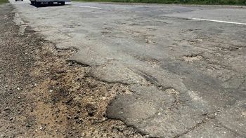 Reclaman por el deterioro de la ruta 158.