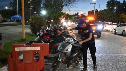 Control interfuerzas dejó un saldo de 40 motos secuestradas