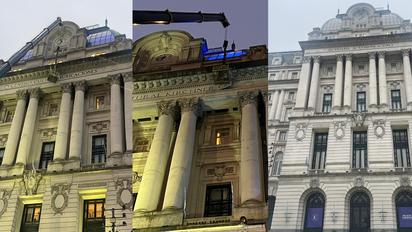El Gobierno celebró los cambios en la fachada del Palacio Libertad, ex Centro Cultural Kirchner