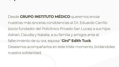 Q.E.P.D Sra. Edith Tuck