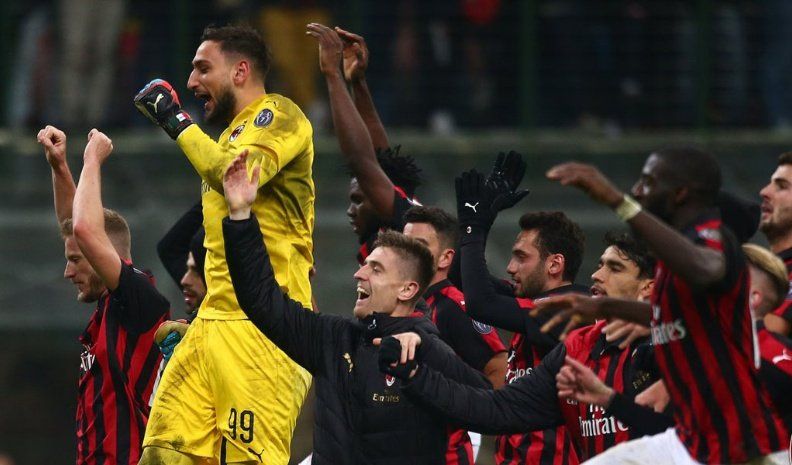 El Milán se metió en semifinales de la Copa Italia