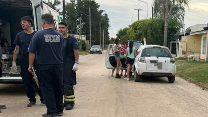 Choque en barrio Las Playas