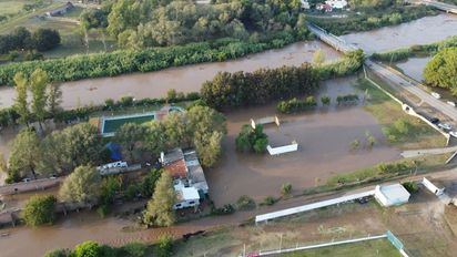 La Carlota: bajó el nivel del río y solo hubo anegamientos en la periferia
