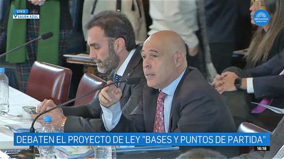 El Senado retoma el tratamiento de la Ley Bases en comisiones