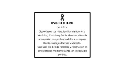 Ovidio Otero Q.E.P.D.