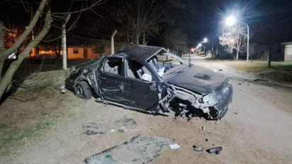Vuelco en Sampacho: un hombre debió ser trasladado al hospital