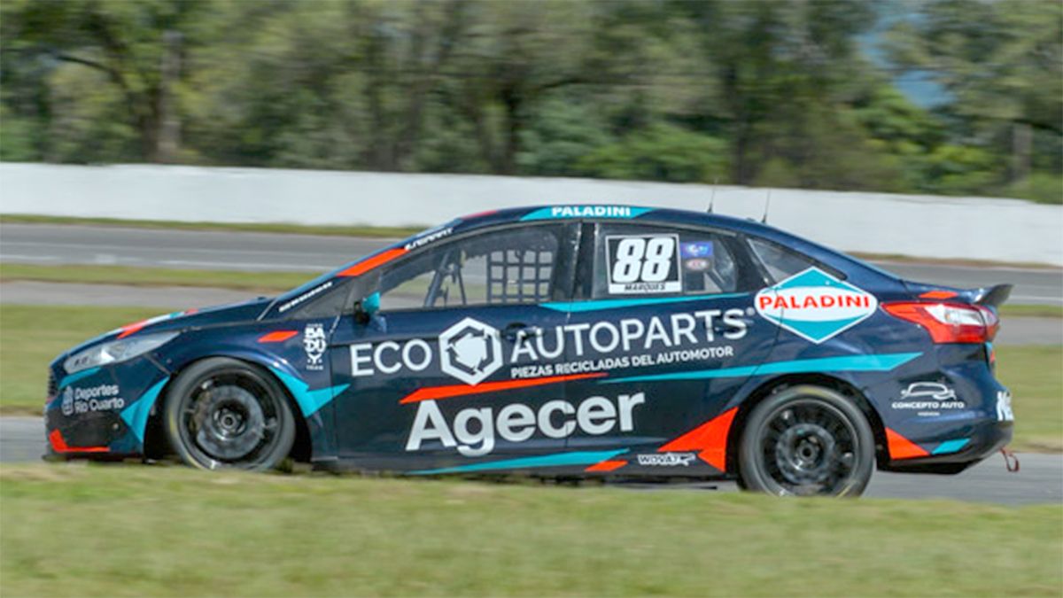 El riocuartense Facundo Marques clasificó segundo en la Clase 3 del TN-Apat en el Oscar Cabalen