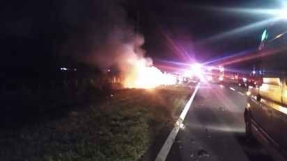 Una pareja murió calcinada en un brutal accidente en ruta 158, cerca de Villa María