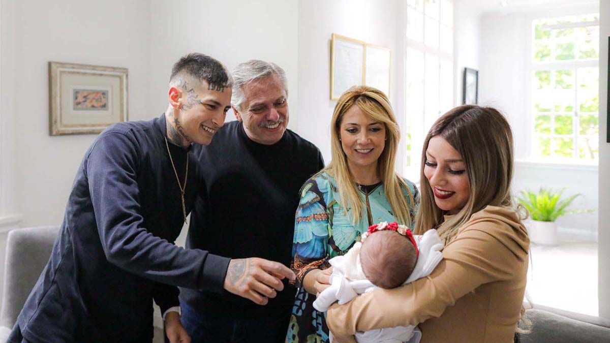 Alberto Fernández recibió a L-Gante en Olivos
