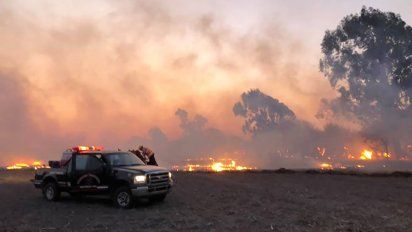 El fuego volvió a poner en vilo a la zona del Aero Club
