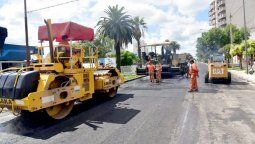 España-Alvear: continúa la repavimentación