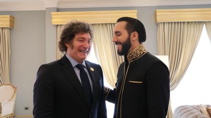 Milei dialogó con Bukele tras asistir a su asunción en la capital salvadoreña