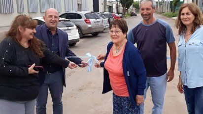 Cabrera: más cuadras pavimentadas en la ciudad
