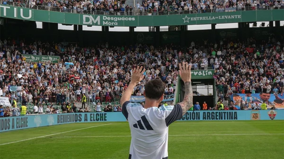 La Selección argentina, con casi la totalidad del 11 confirmada para el partido de este viernes.