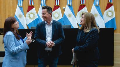Manuel Calvo recibió en la Legislatura a ministros de Justicia y DD.HH. de la Región Centro