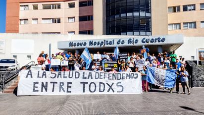 Con paro y movilización, trabajadores de la salud siguen reclamando mejoras