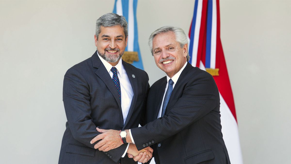 Alberto Fernández y el presidente de Paraguay
