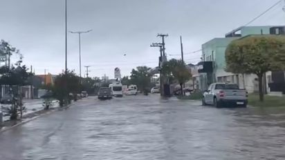 Fuerte temporal en las Villas: mucha agua en poco tiempo, granizo y anegamientos