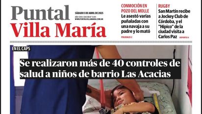 Accedé a la edición impresa del Diario Puntal Villa María