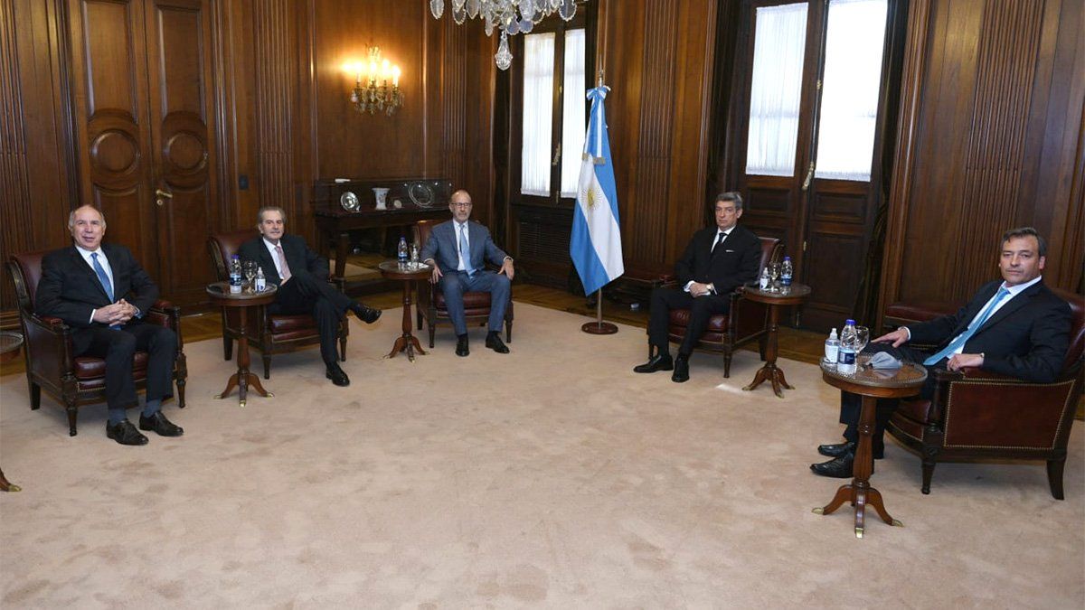El ministro Martín Soria se reunió con cuatro integrantes de la Corte Suprema.