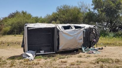 Cuatro personas, con politraumatismos luego de un accidente en la Autopista 9